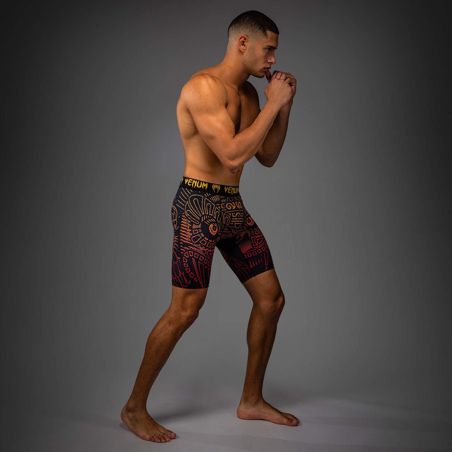 venum-quetzal-fury-vale-tudo-shorts-schwarz-fury-rot-tangerine image 6
