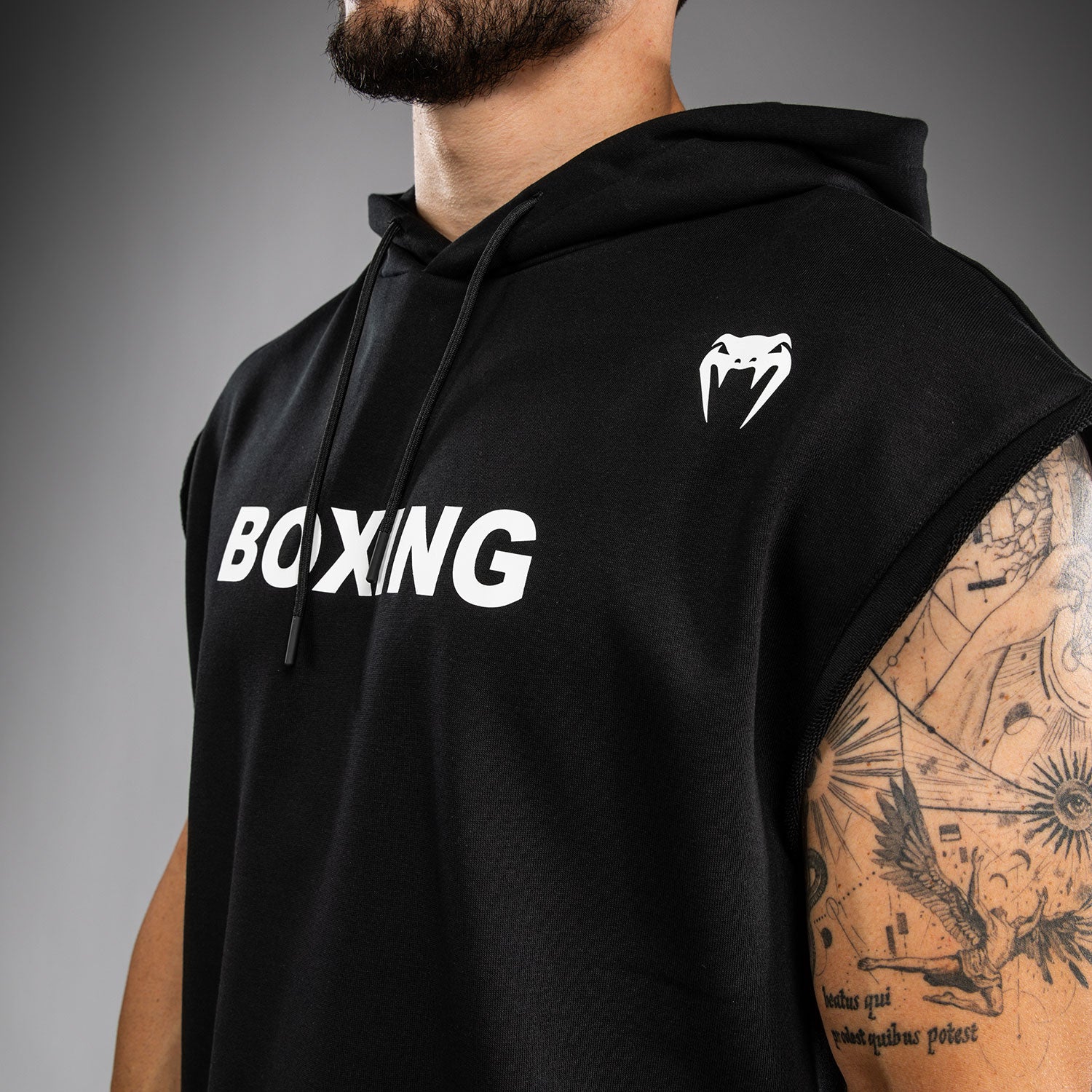 venum-boxing-vt-rmelloser-hoodie-herren-schwarz-wei image 4