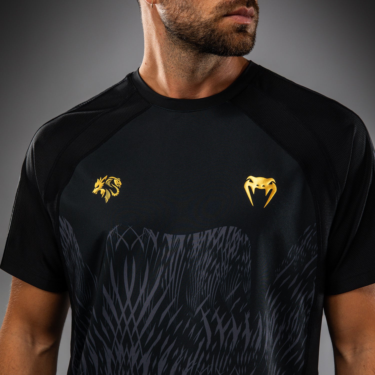 venum-x-chimaev-dry-tech-shirt-schwarz-grau-herren image 8