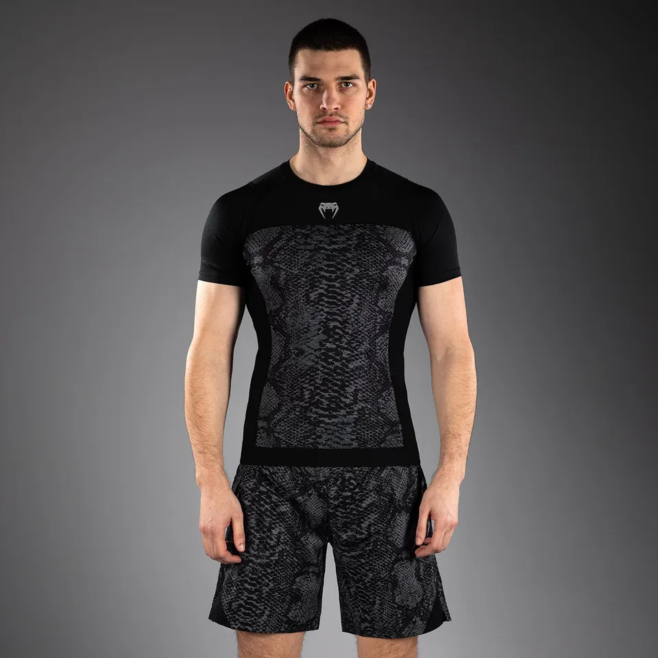 venum-g-fit-scales-kurzarm-rashguard-herren-schwarz-anthrazitgrau image 1