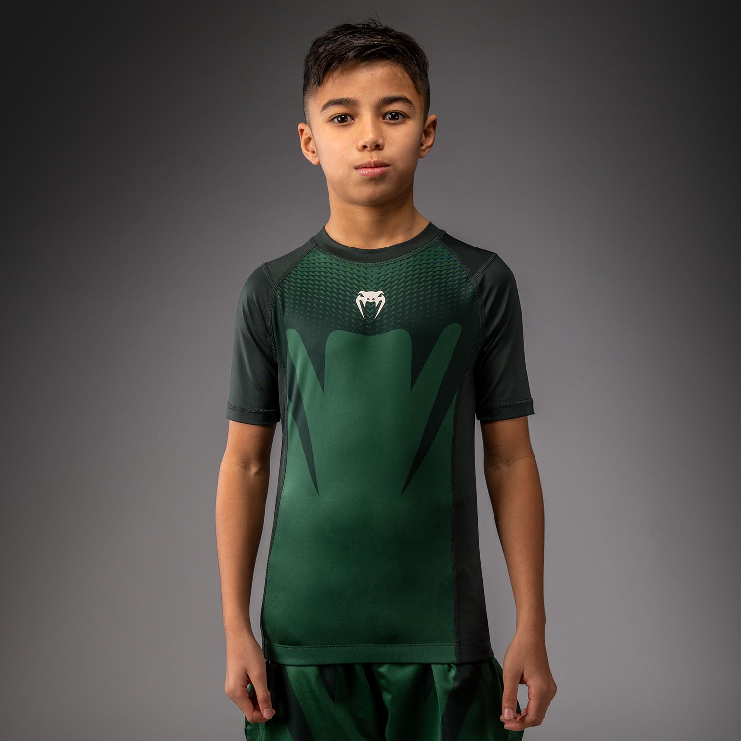 venum-attack-kinder-kurzarm-rashguard-waldgr-n-off-wei image 1