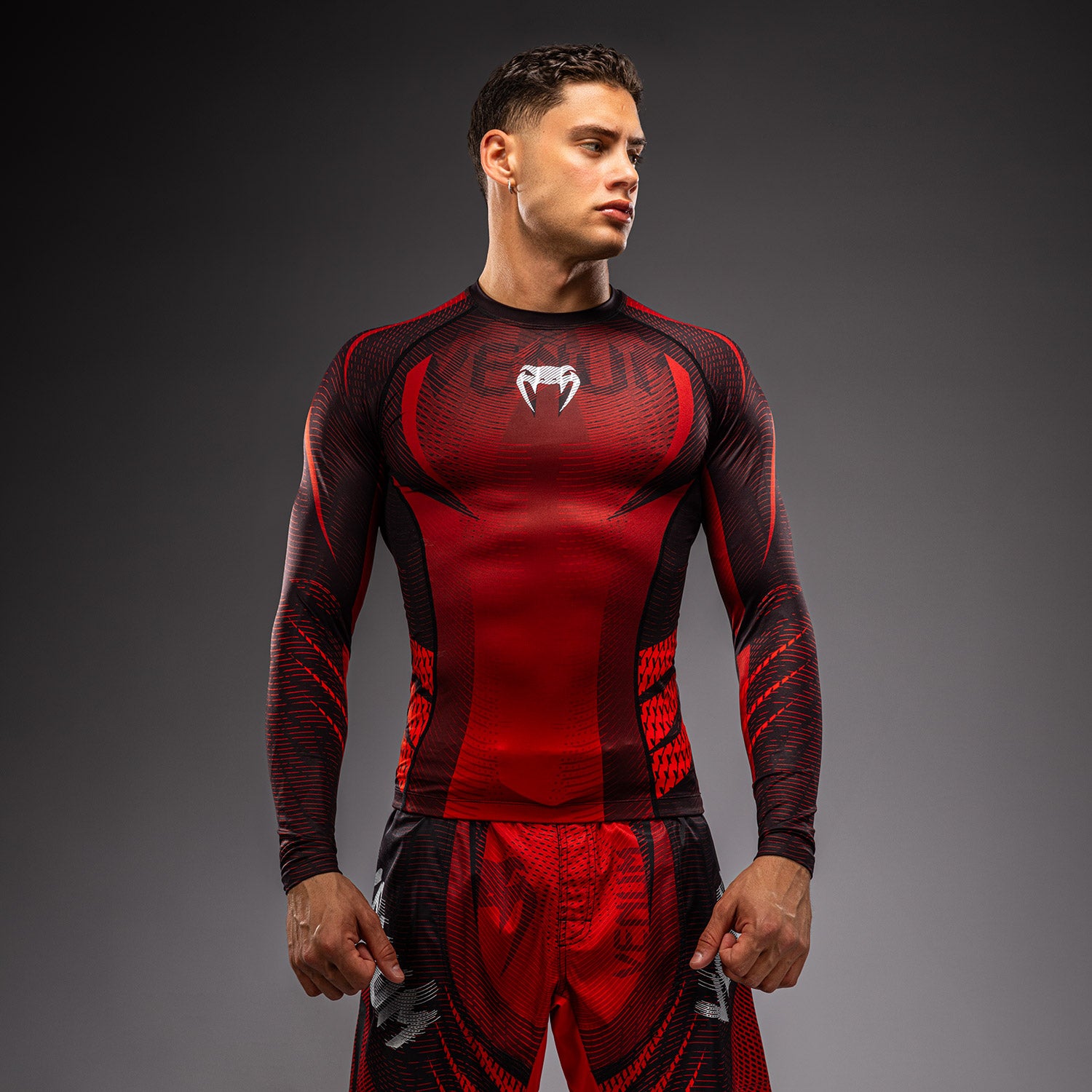 venum-galactic-3-0-langarm-rashguard-rot-silber-f-r-herren image 1