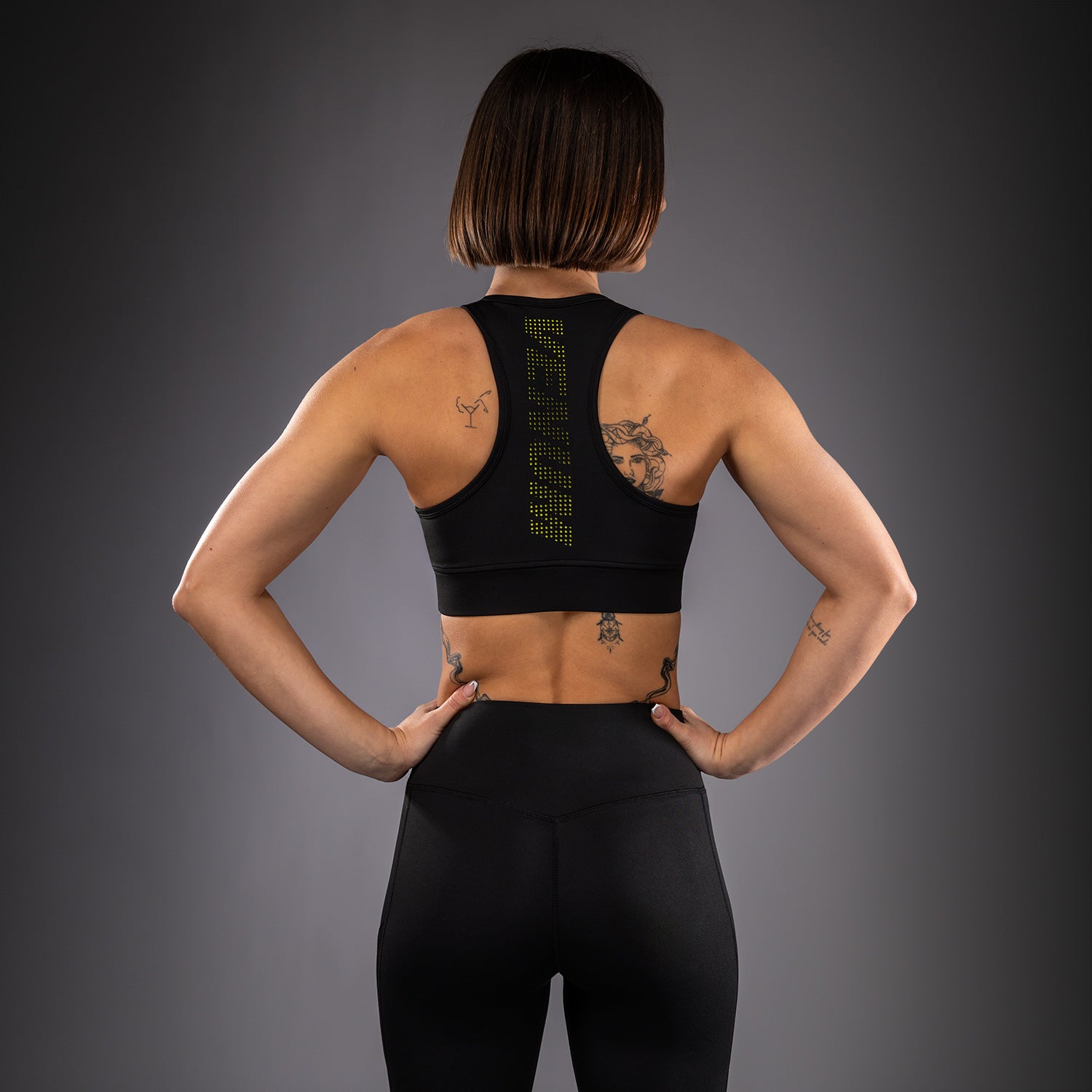 venum-lazer-sport-bh-f-r-damen-schwarz-gelb image 3