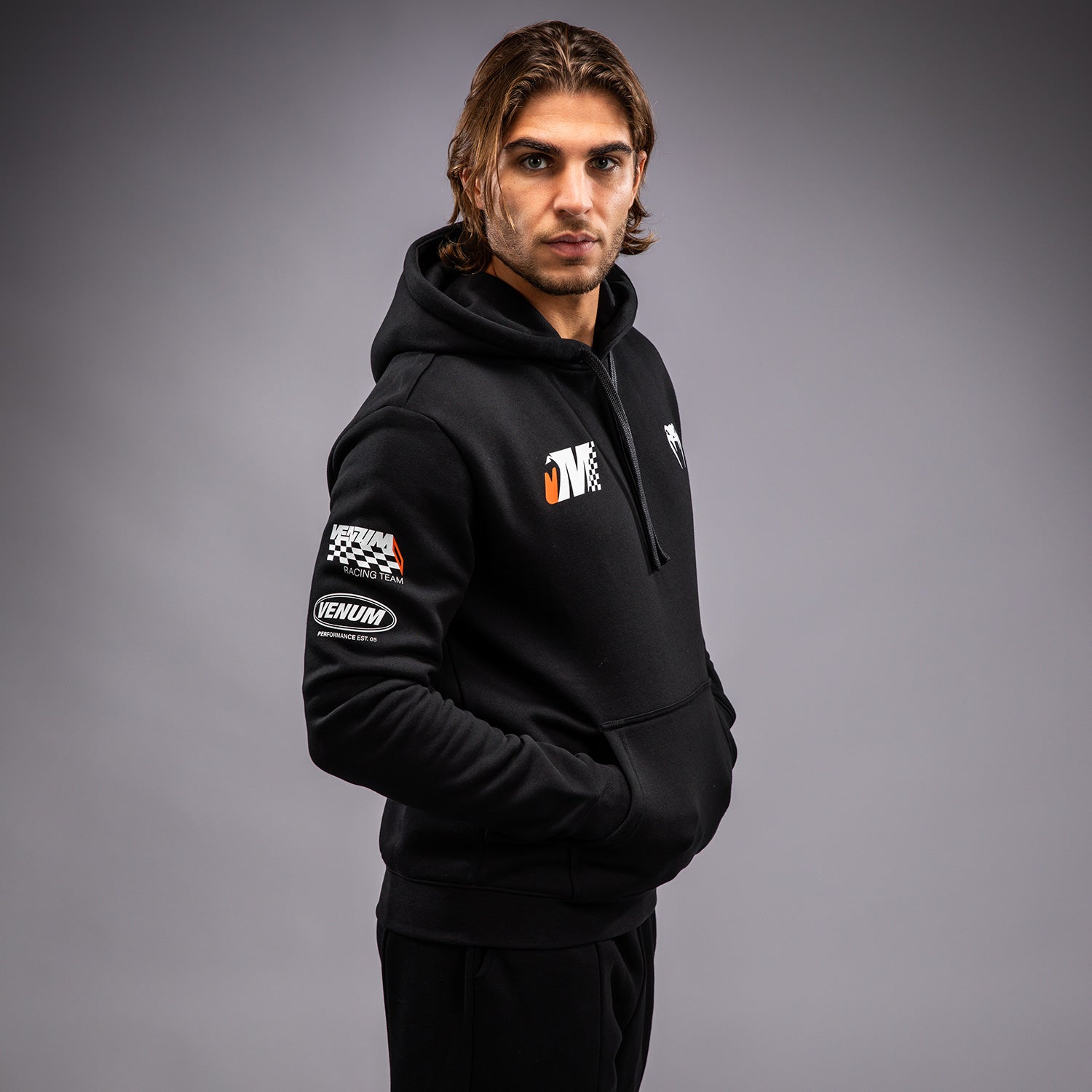 venum-motorsport-hoodie-herren-tiefschwarz image 4
