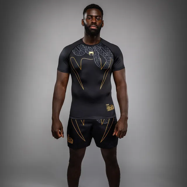 venum-serpenti-kurzarm-rashguard-schwarz-silber-gold-herren image 1