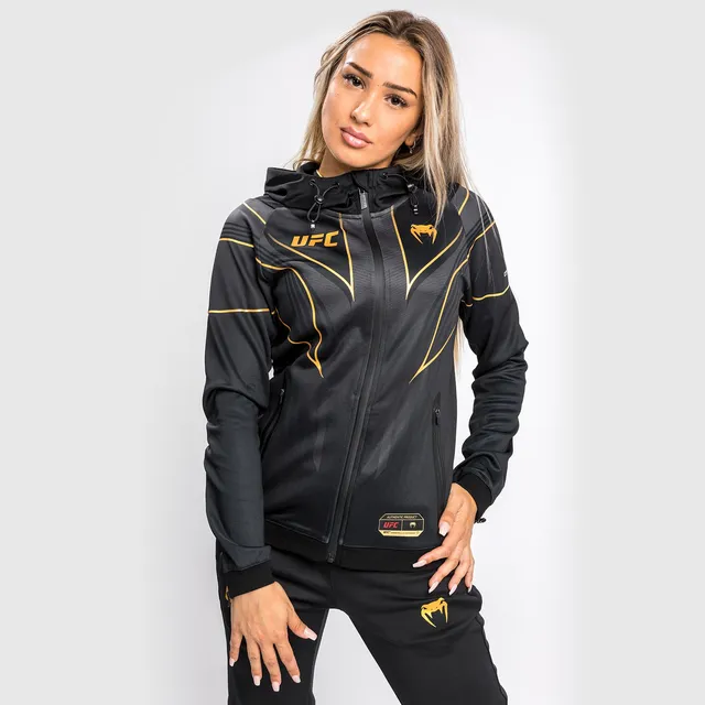 ufc-venum-authentic-fight-night-2-0-walkout-hoodie-damen-champion-schwarz-gold image 1