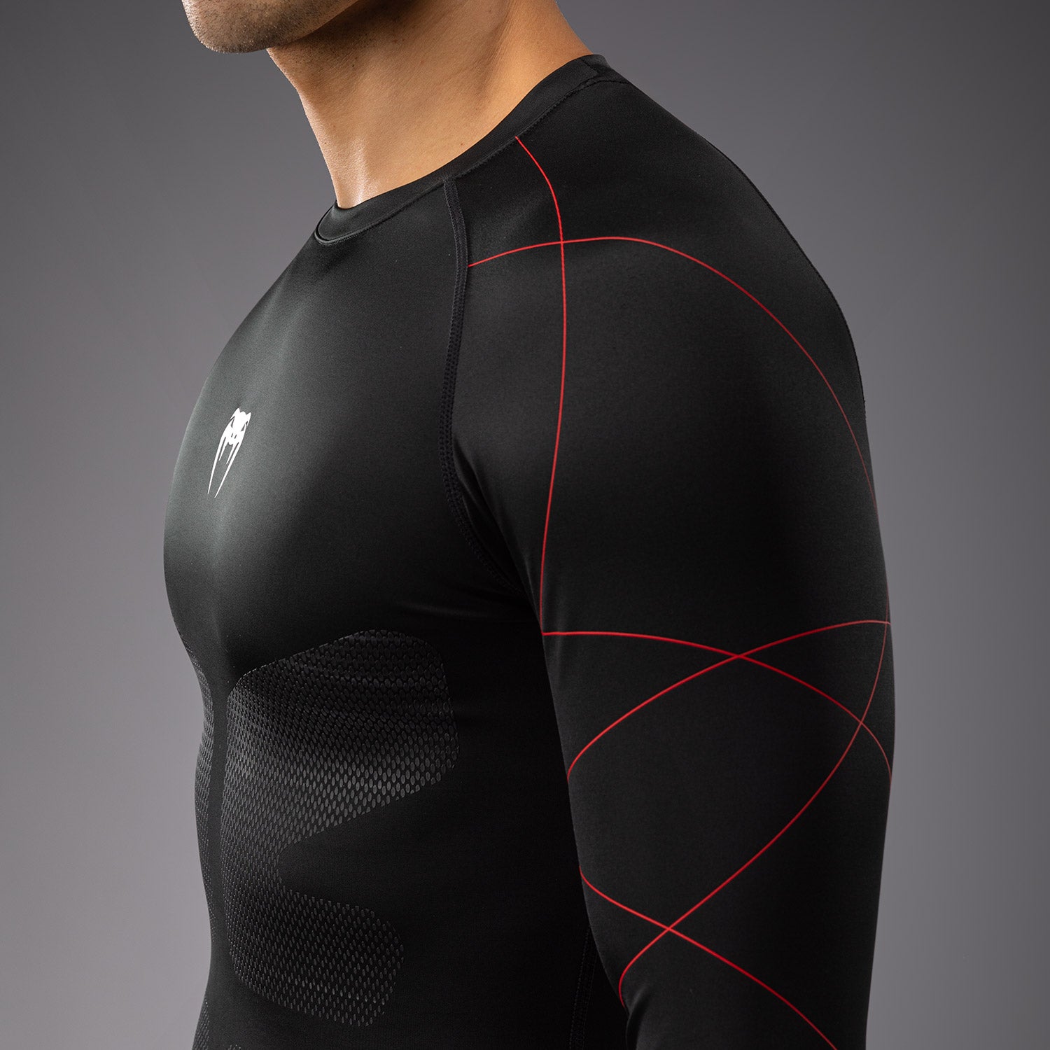 venum-tactical-xt-langarm-rashguard-herren-schwarz-feuerrot image 6