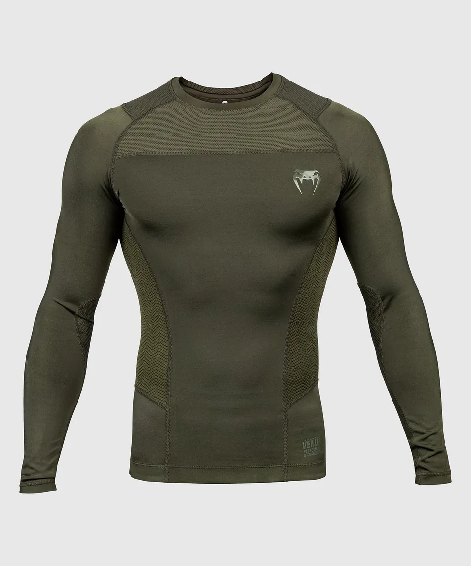 venum-g-fit-rashguard-langarm-herren-khaki image 1