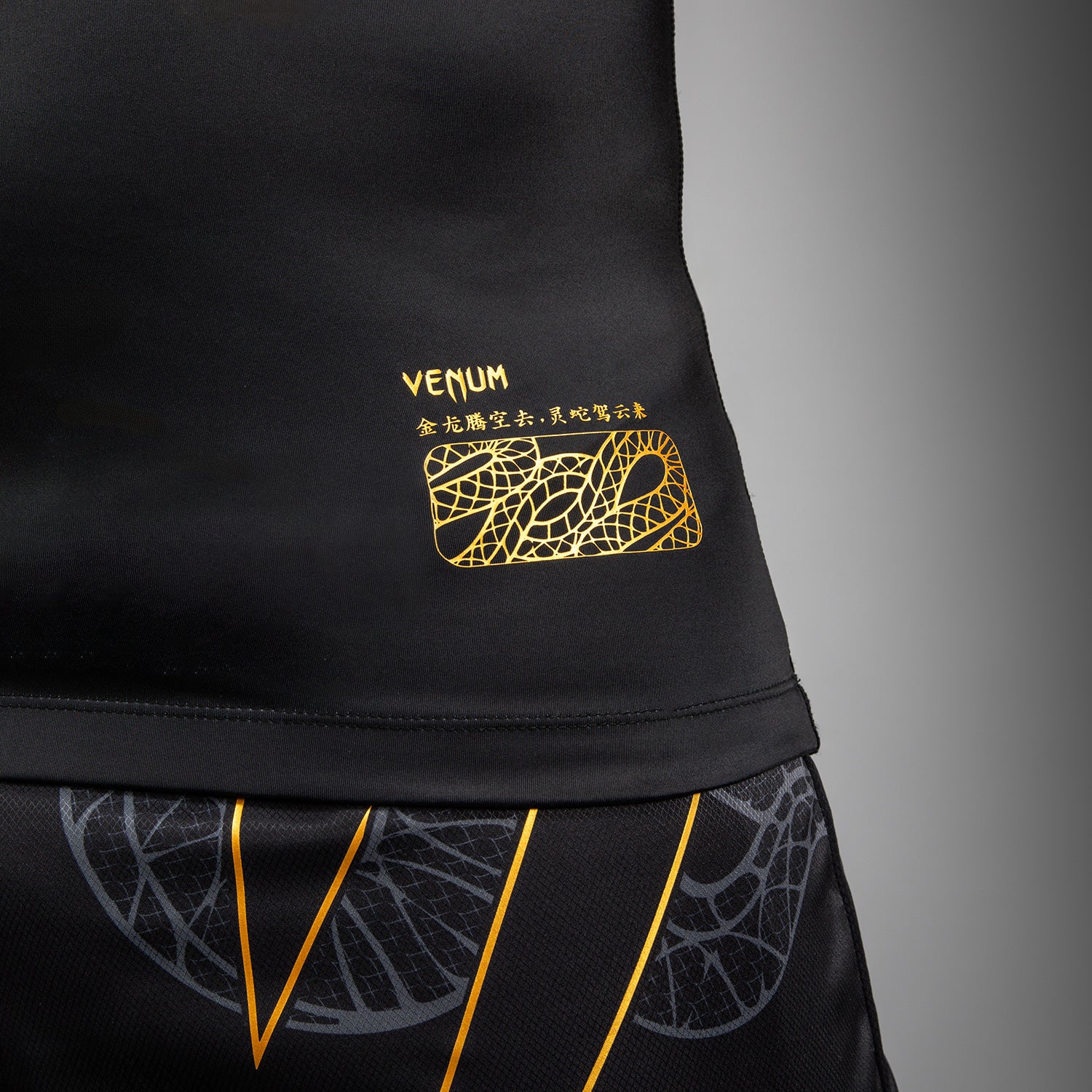 venum-serpenti-kurzarm-rashguard-schwarz-silber-gold-herren image 5
