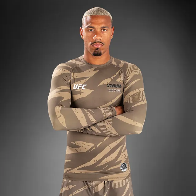 ufc-adrenaline-by-venum-fight-week-performance-rashguard-langarm-desert-camo image 1