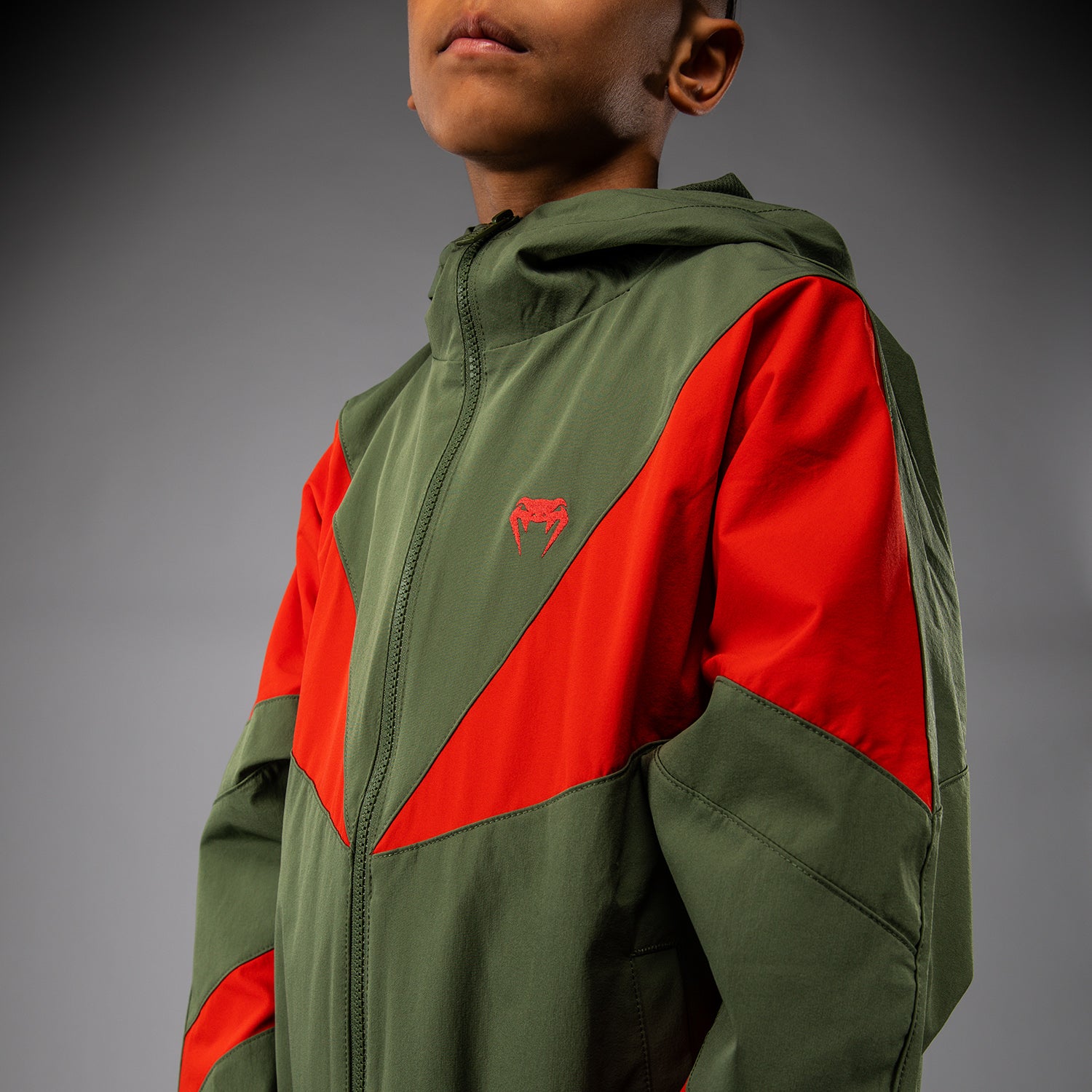 venum-vectra-kinder-trainingsjacke-armeegr-n-orange image 4
