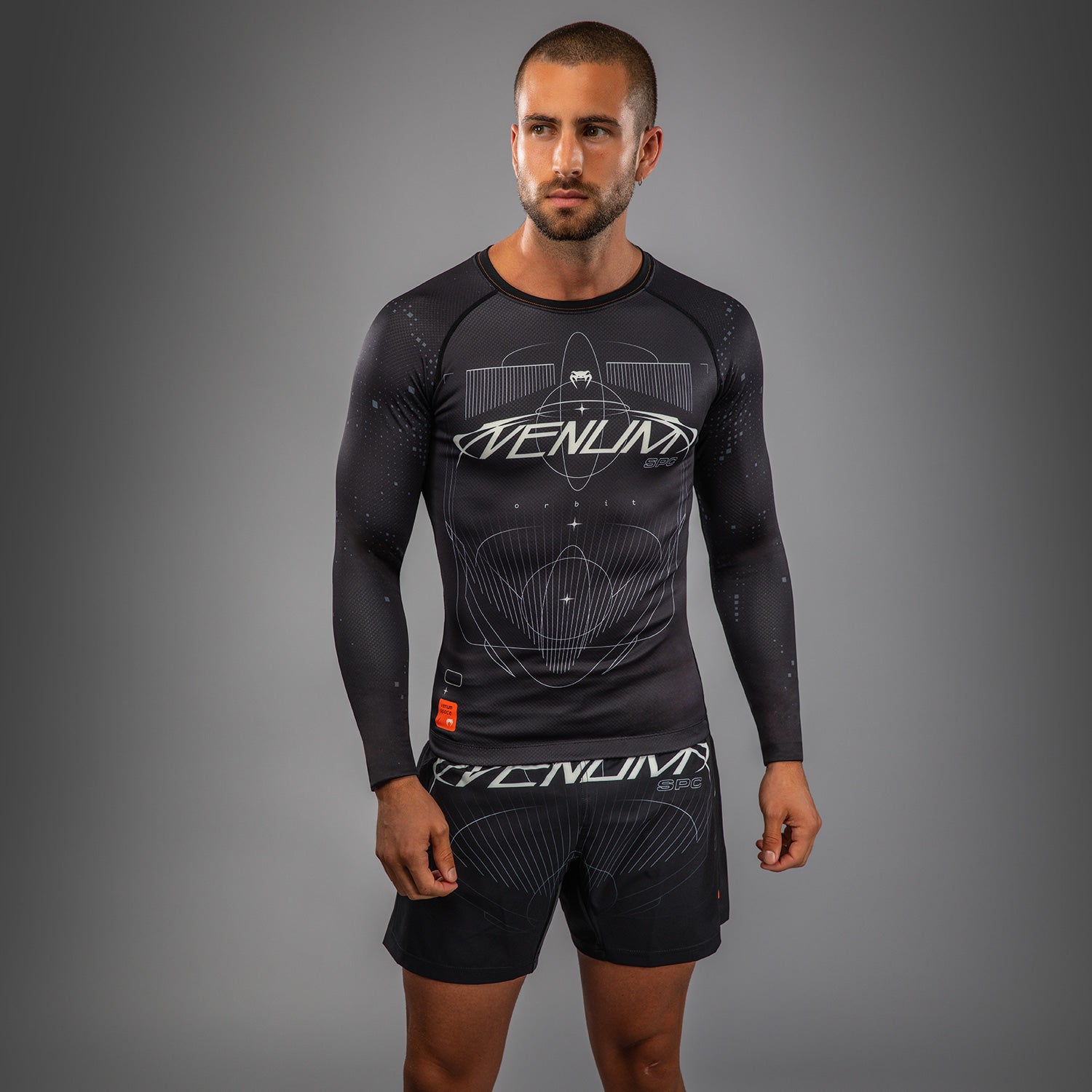 venum-eclipse-langarm-rashguard-schwarz-ivory image 1