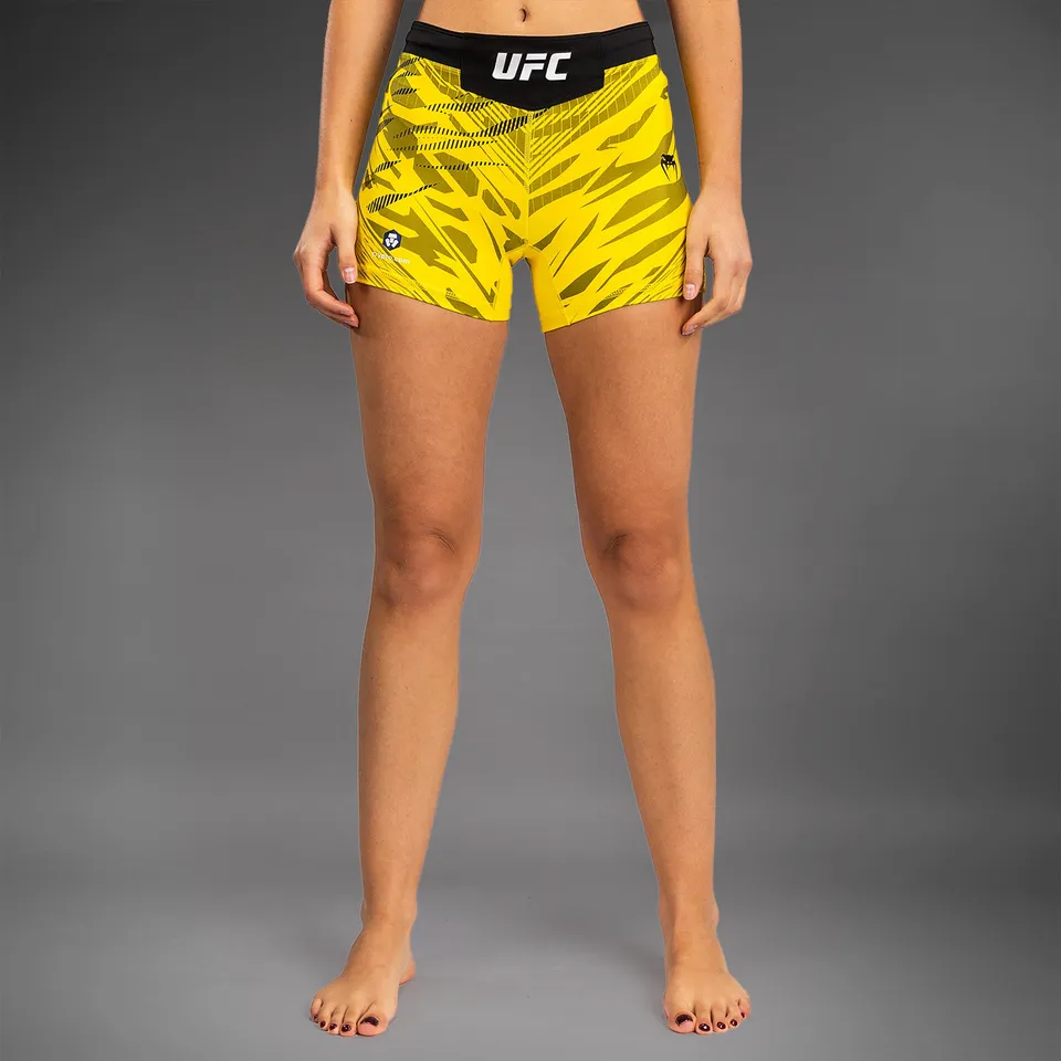 ufc-fusion-by-venum-authentic-fight-night-vale-tudo-short-damen-short-fit-gelb image 1