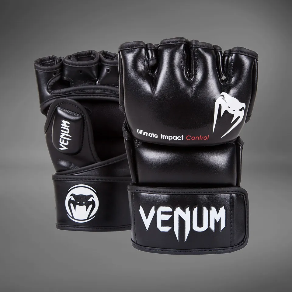 venum-impact-mma-handschuhe-skintex-leder-schwarz image 1