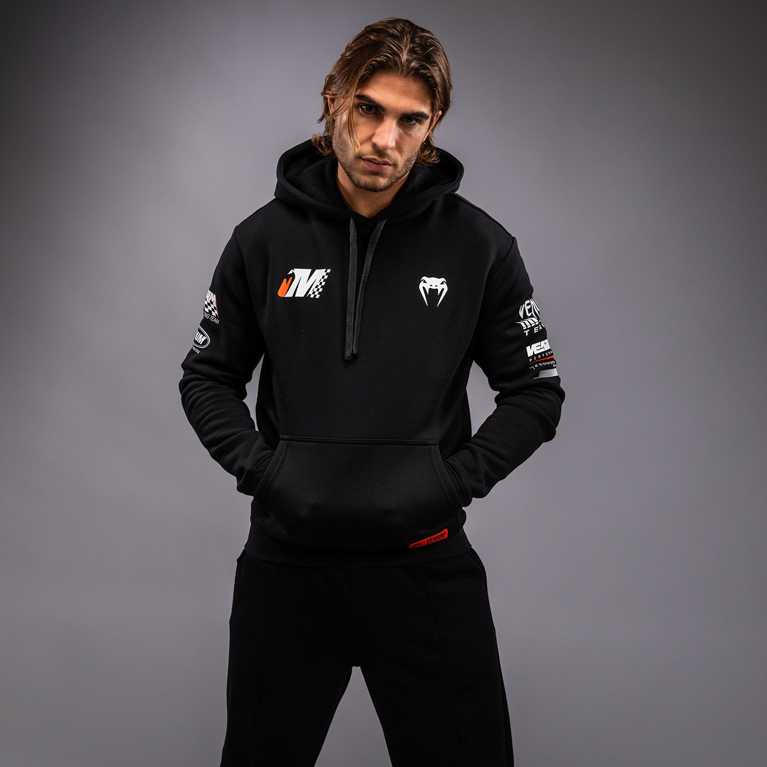 venum-motorsport-hoodie-herren-tiefschwarz image 1