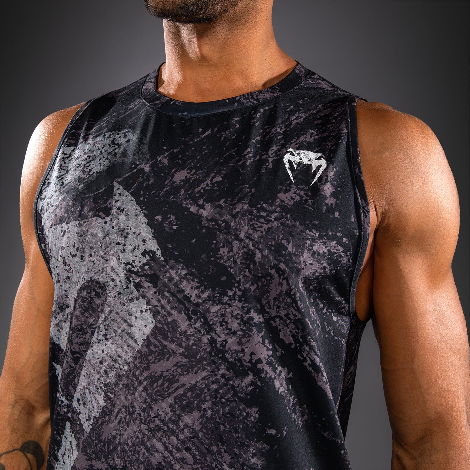 venum-rage-workout-dry-tech-tanktop-schwarz-grau-herren image 5