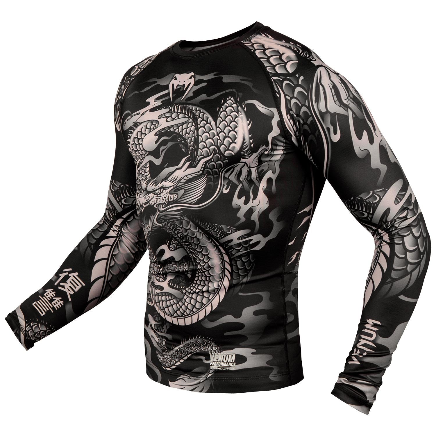 venum-dragon-s-flight-rashguard-langarm-schwarz-sand image 2