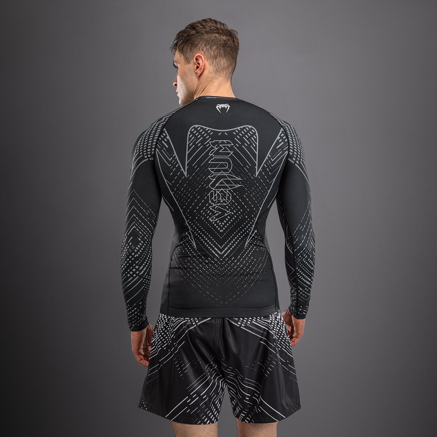 venum-midnight-fury-langarm-rashguard-mitternachtsblau-grau-herren image 4