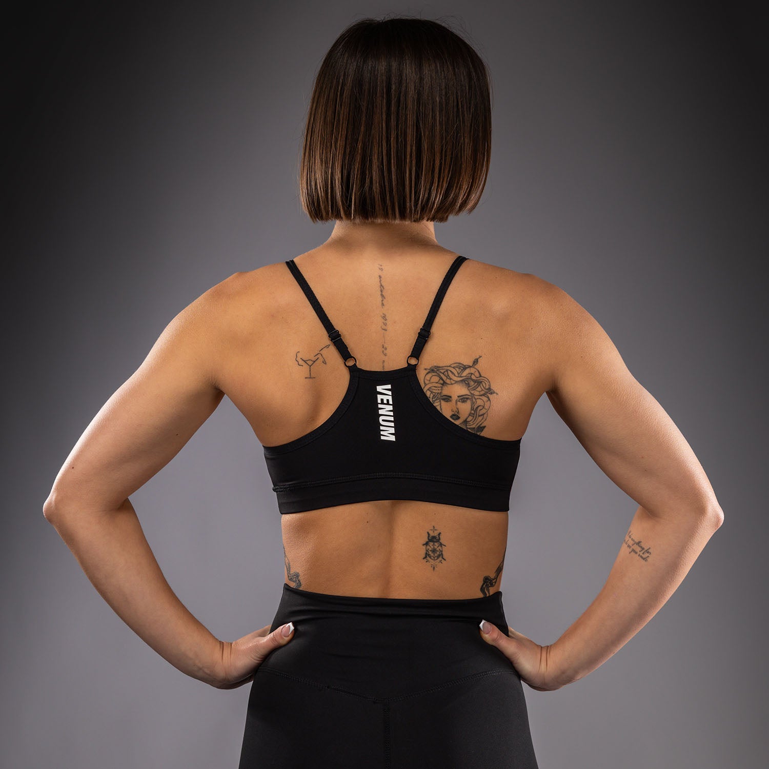 venum-essential-low-impact-sport-bh-schwarz-damen image 4