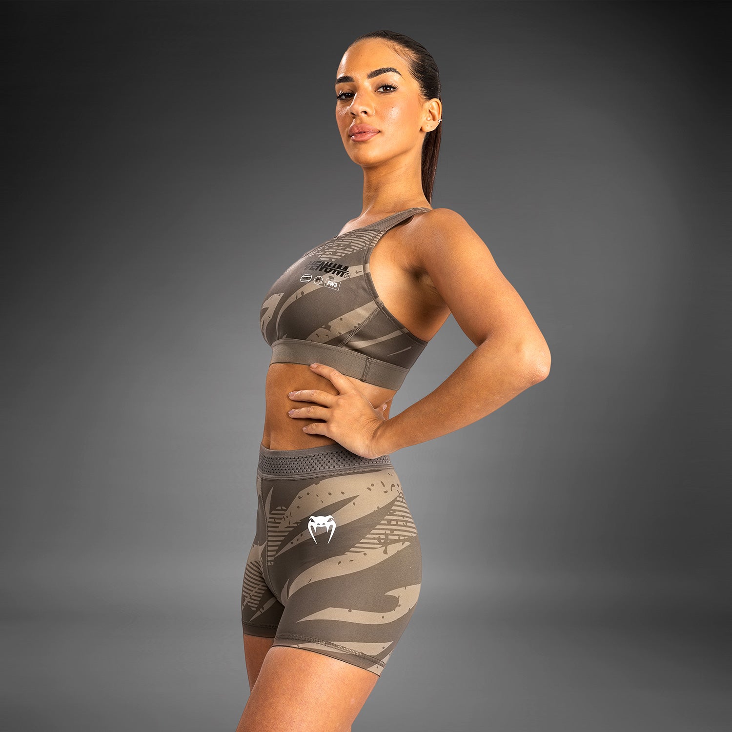 ufc-adrenaline-by-venum-fight-week-damen-vale-tudo-short-charcoal-grey image 3