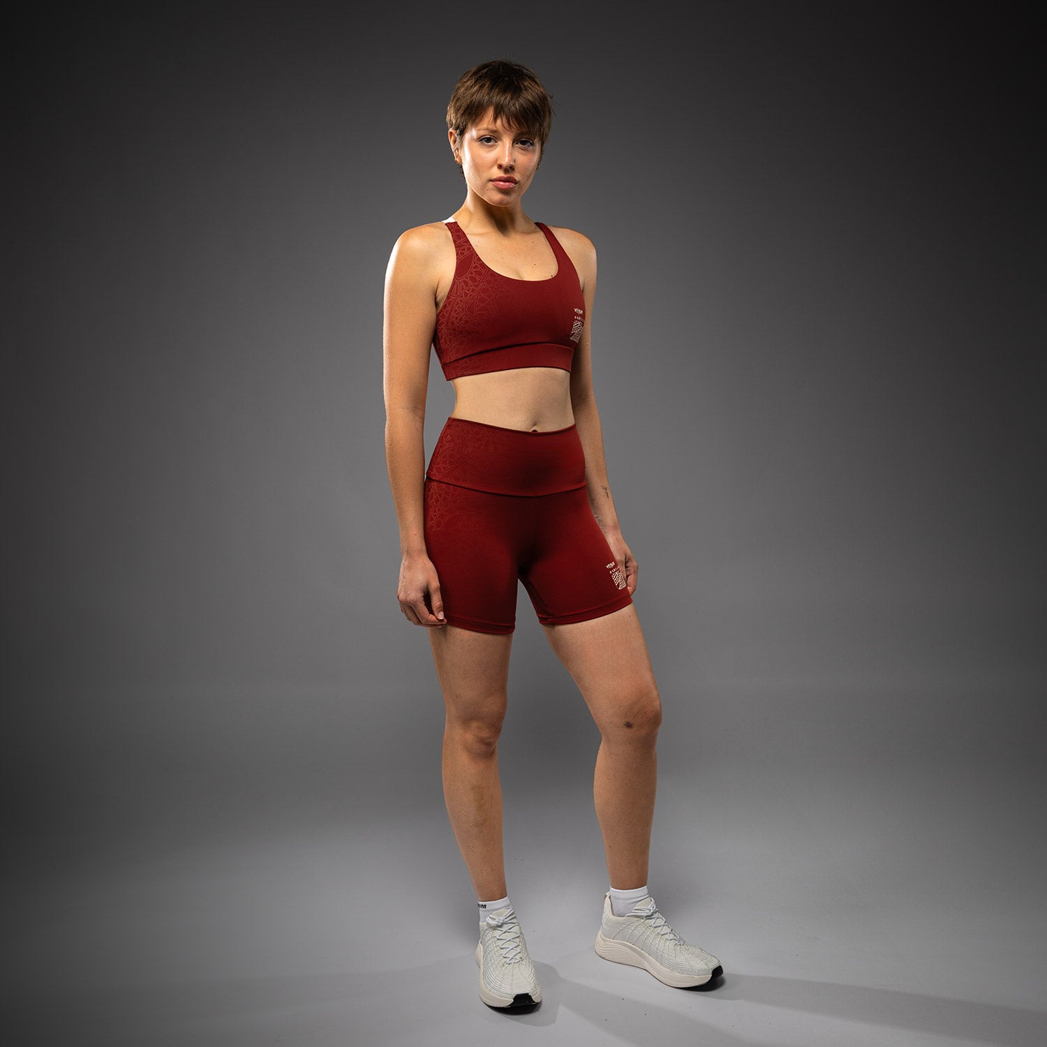 venum-serpenti-damen-vale-tudo-shorts-burgunder-elfenbein image 4