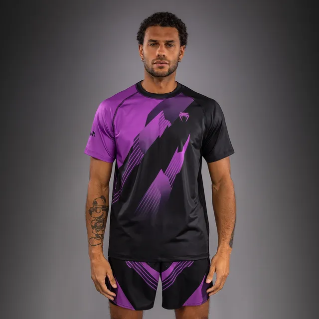 venum-no-gi-6-0-dry-tech-t-shirt-f-r-herren-schwarz-lila image 1
