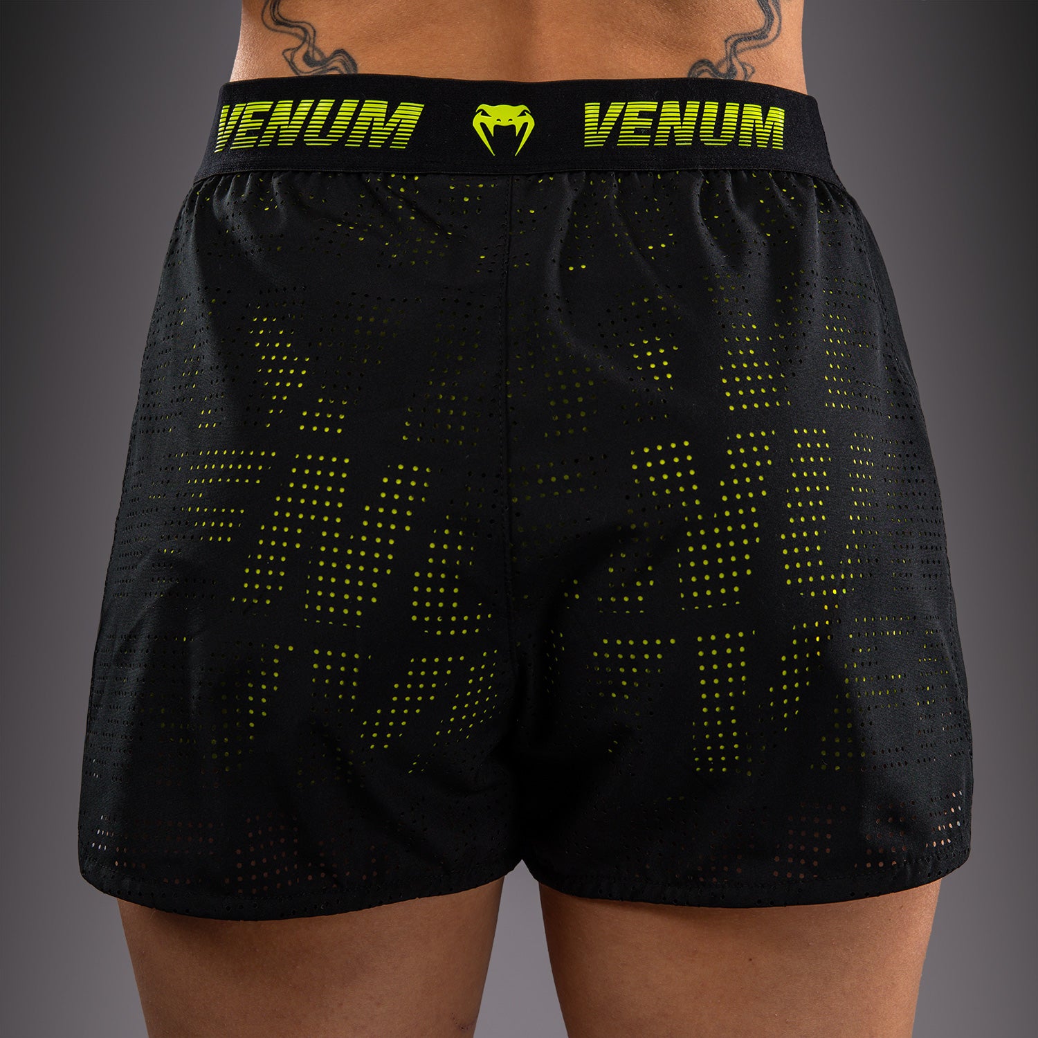 venum-lazer-trainingsshorts-f-r-damen-schwarz-gelb image 5