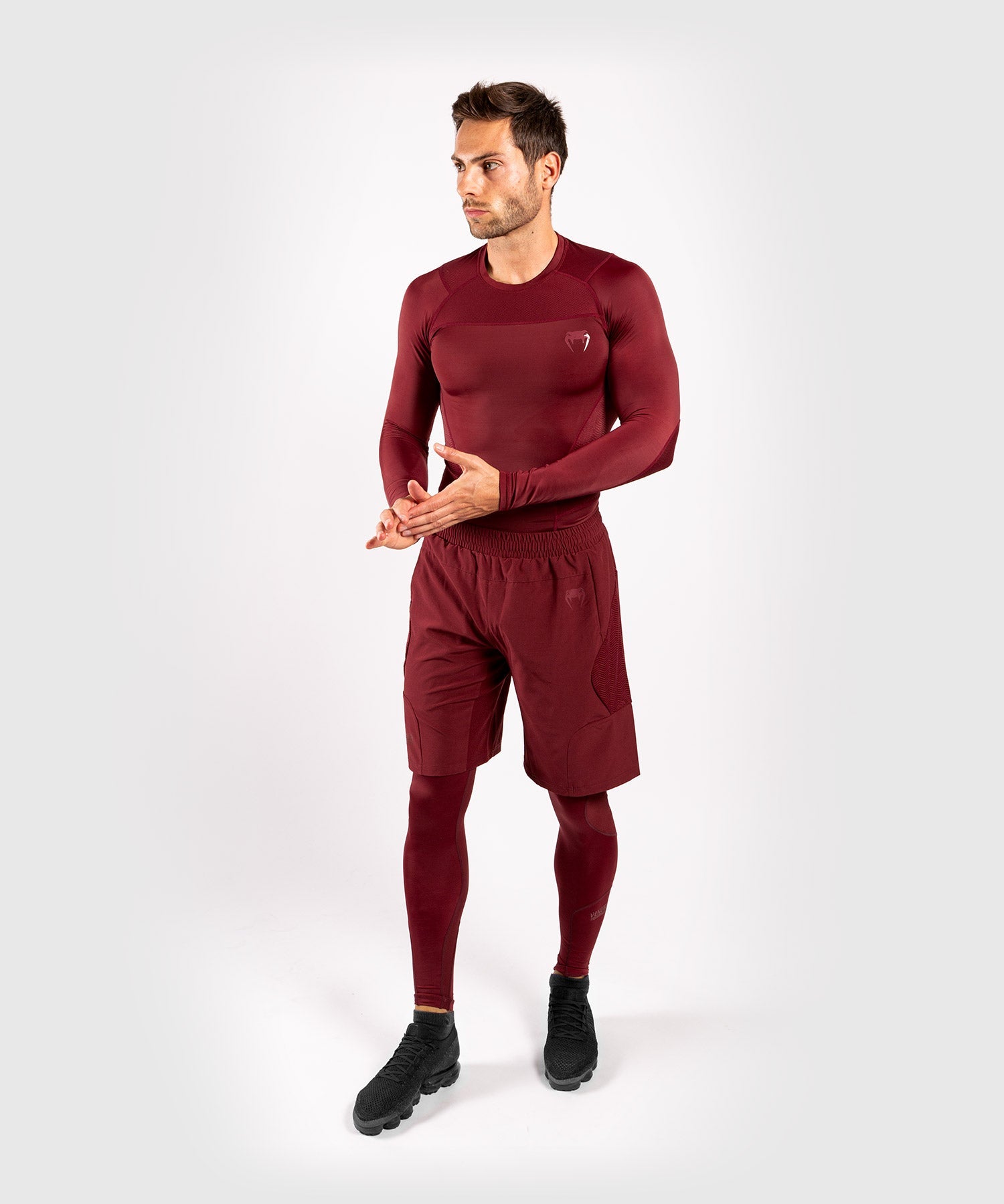 venum-g-fit-rashguard-langarm-burgundrot image 5