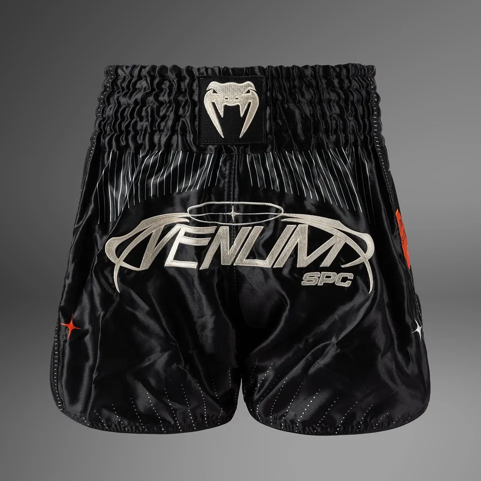venum-eclipse-muay-thai-shorts-schwarz-ivory image 1