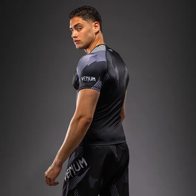 venum-no-gi-6-0-rashguard-kurzarm-schwarz-wei image 1
