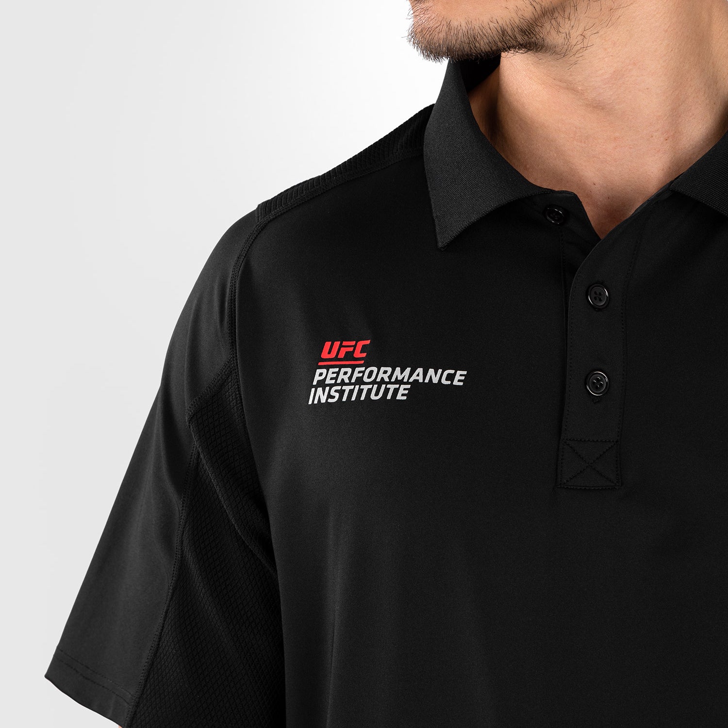 venum-ufc-performance-institute-2-0-poloshirt-f-r-m-nner-schwarz-rot image 4
