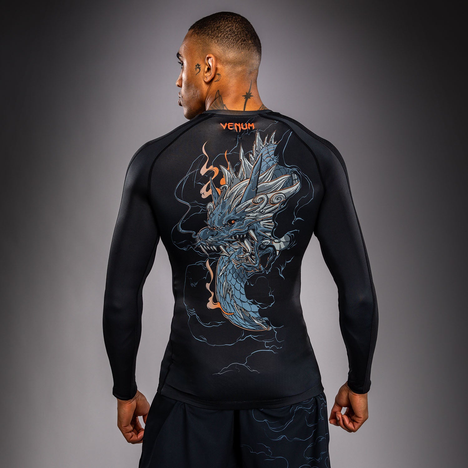 venum-thunder-dragon-rashguard-langarm-schwarz-grau-kupfer image 5