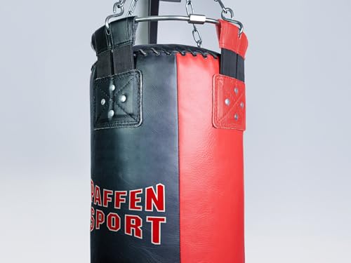 paffen-sport-star-boxsack-150-cm-h-ngend-leder-schwarz-rot image 5