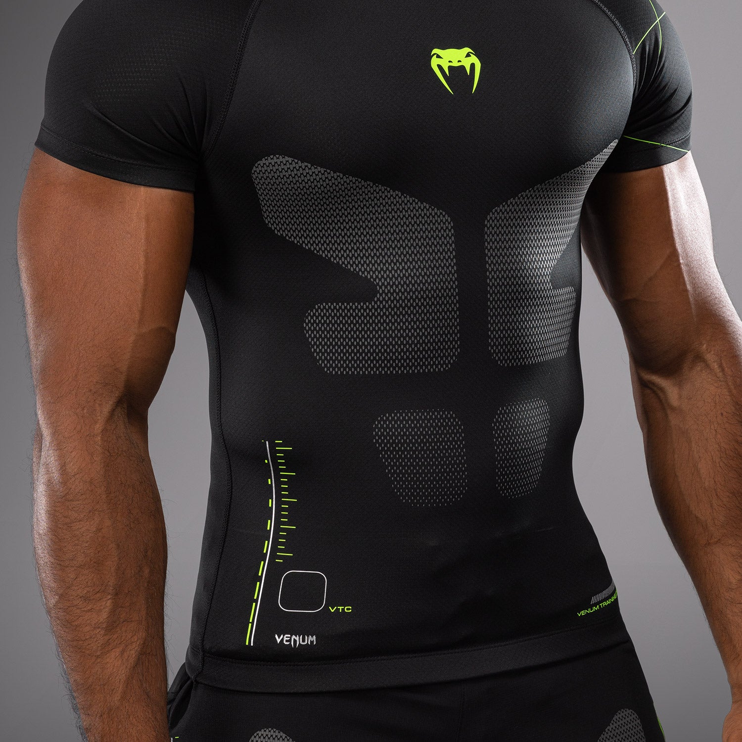 venum-training-camp-4-0-rashguard-kurzarm-herren-schwarz-neongr-n image 5