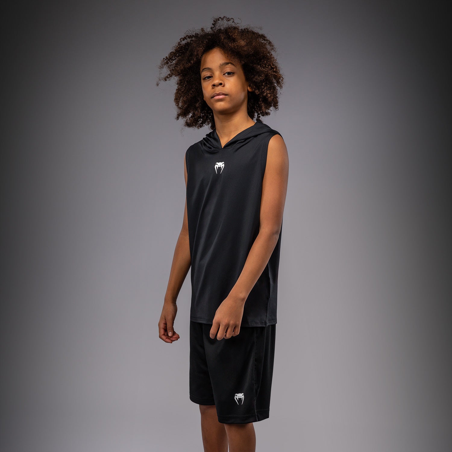 venum-elite-rmelloser-dry-tech-kapuzenpullover-kinder-schwarz image 3