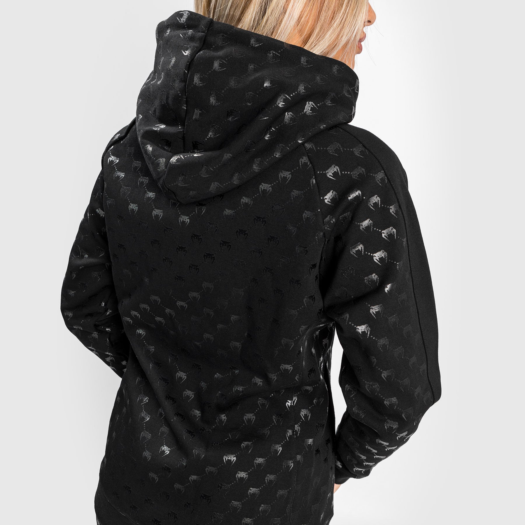 venum-monogram-zip-up-hoodie-damen-schwarz-ros-gold image 6
