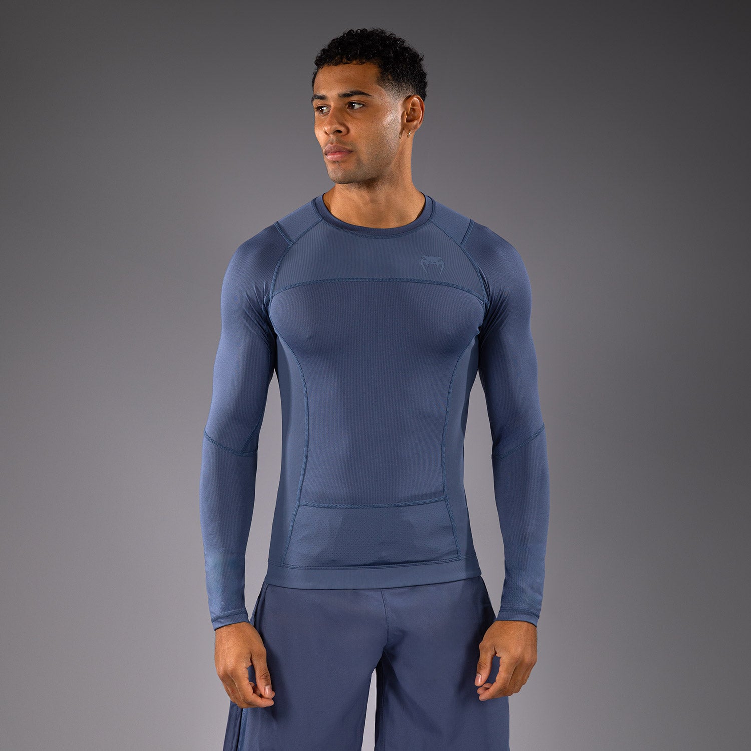 venum-g-fit-air-langarm-rashguard-herren-nebelblau-kompression image 5