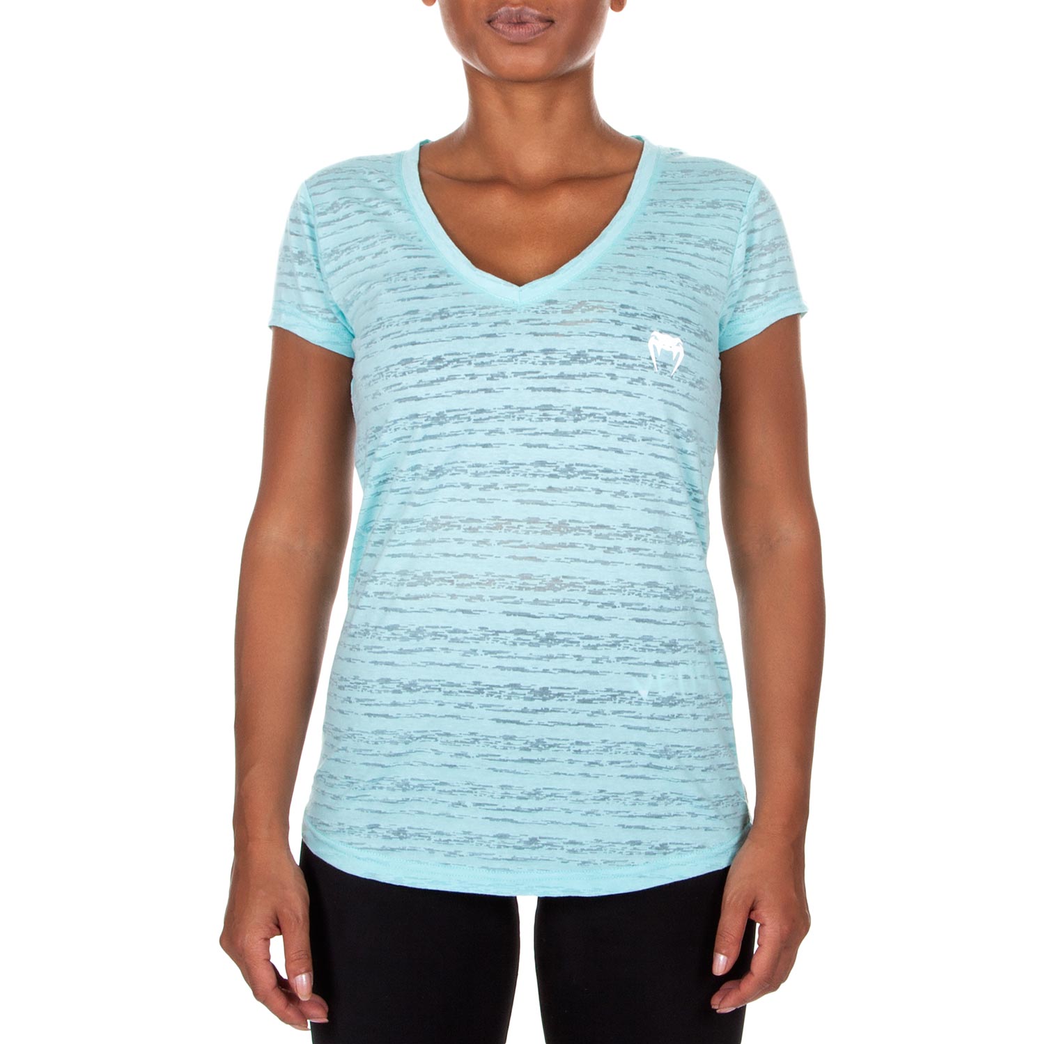 venum-essential-t-shirt-v-ausschnitt-blau image 2