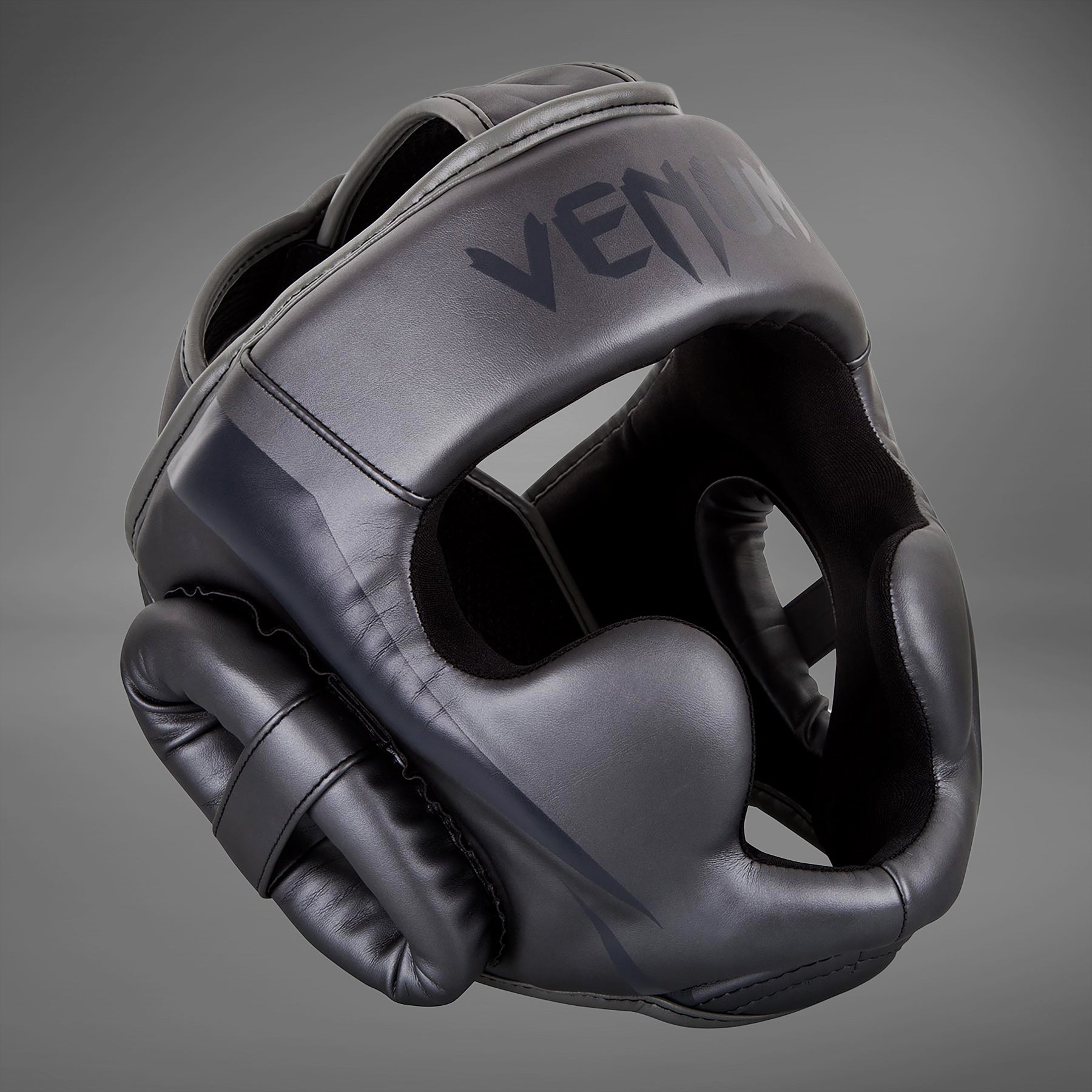 venum-elite-kopfschutz-boxen-grau-grau image 1