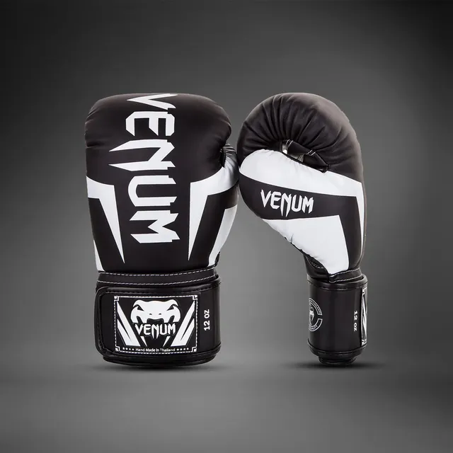 venum-elite-boxhandschuhe-schwarz-wei-training image 1