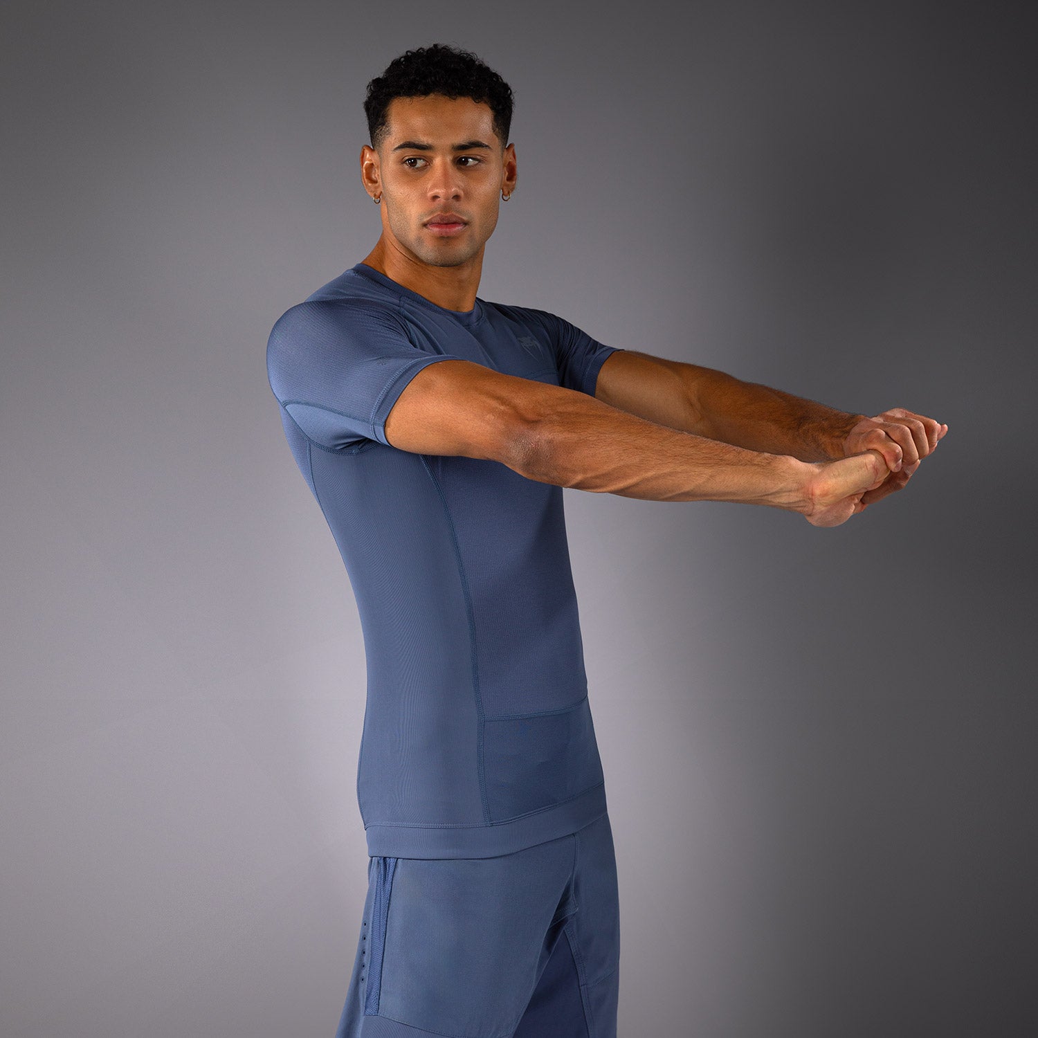 venum-g-fit-air-herren-kurzarm-rashguard-nebelblau image 3
