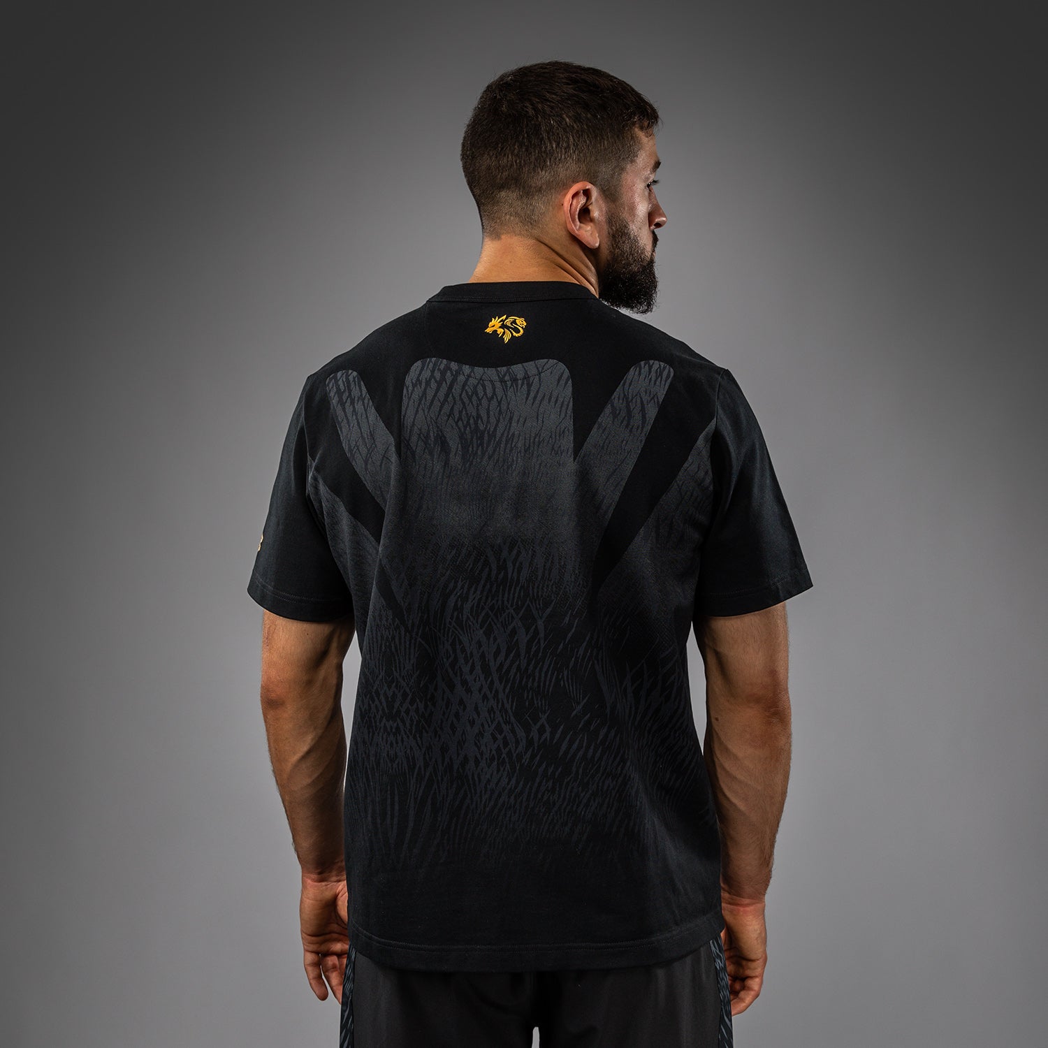 venum-x-chimaev-t-shirt-herren-schwarz-grau image 4