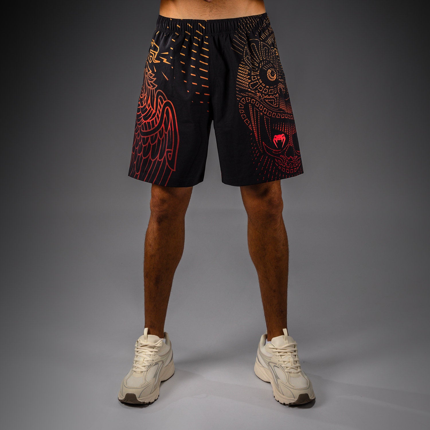 venum-quetzal-fury-trainingsshorts-herren-schwarz-fury-rot-tangerine image 1