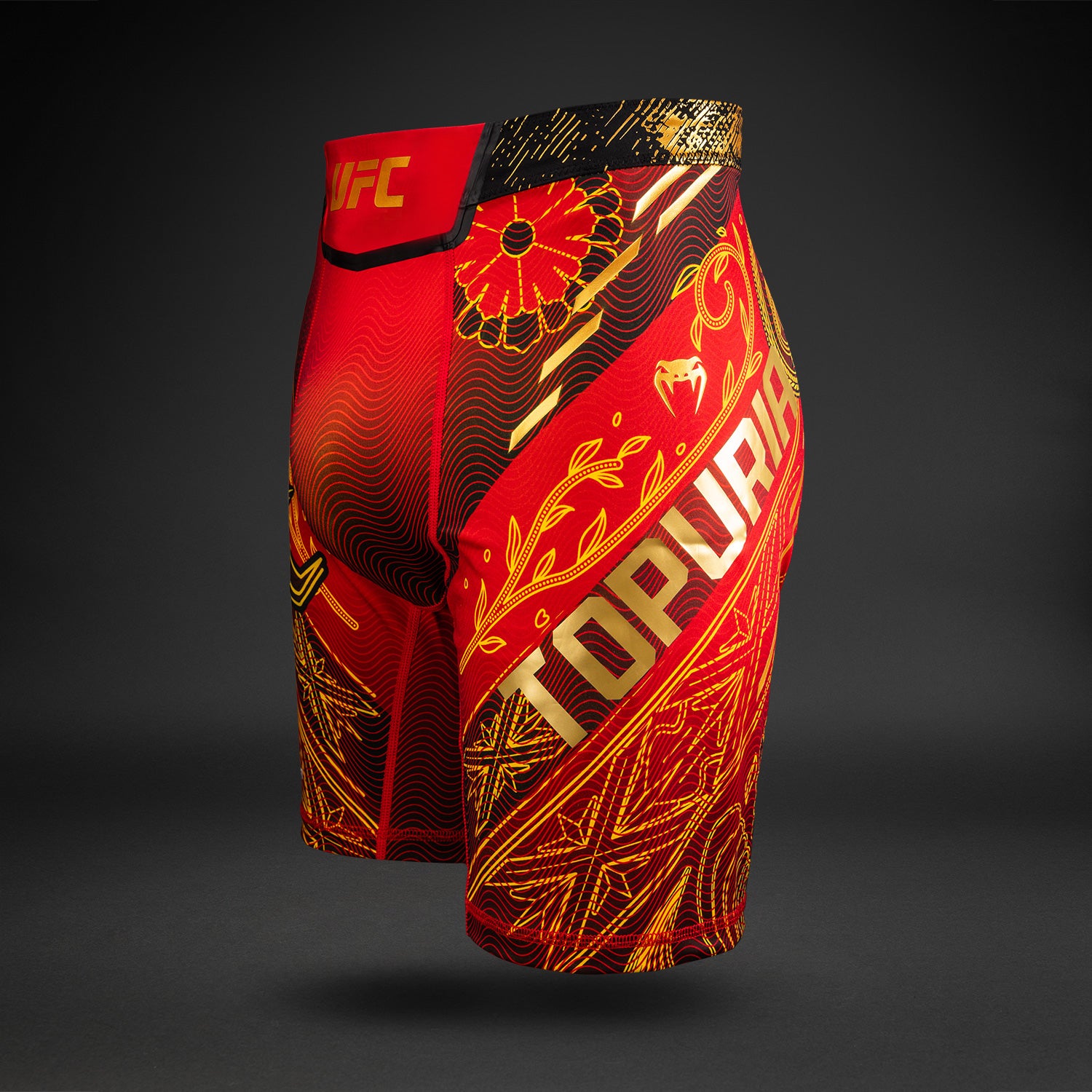 venum-ufc-unrivaled-by-venum-ilia-topuria-herren-vale-tudo-shorts-rot image 1
