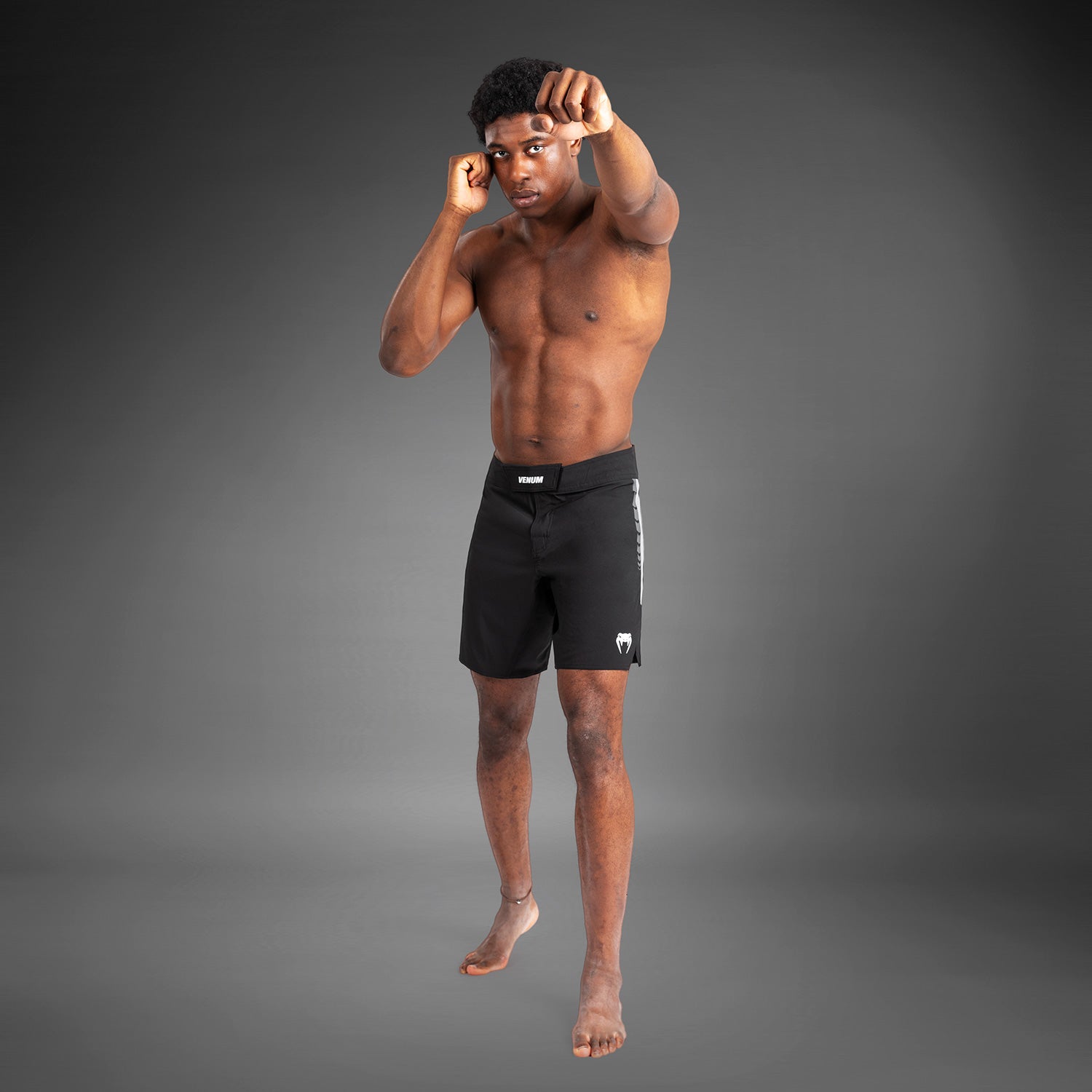 venum-tempest-herren-kampfshorts-schwarz-grau image 7