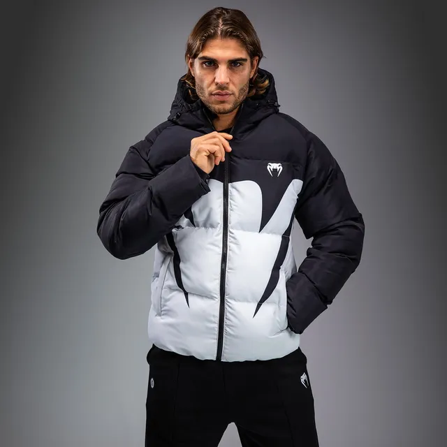 venum-attack-daunenjacke-schwarz-eis-herren-pufferjacke-mit-kapuze image 1