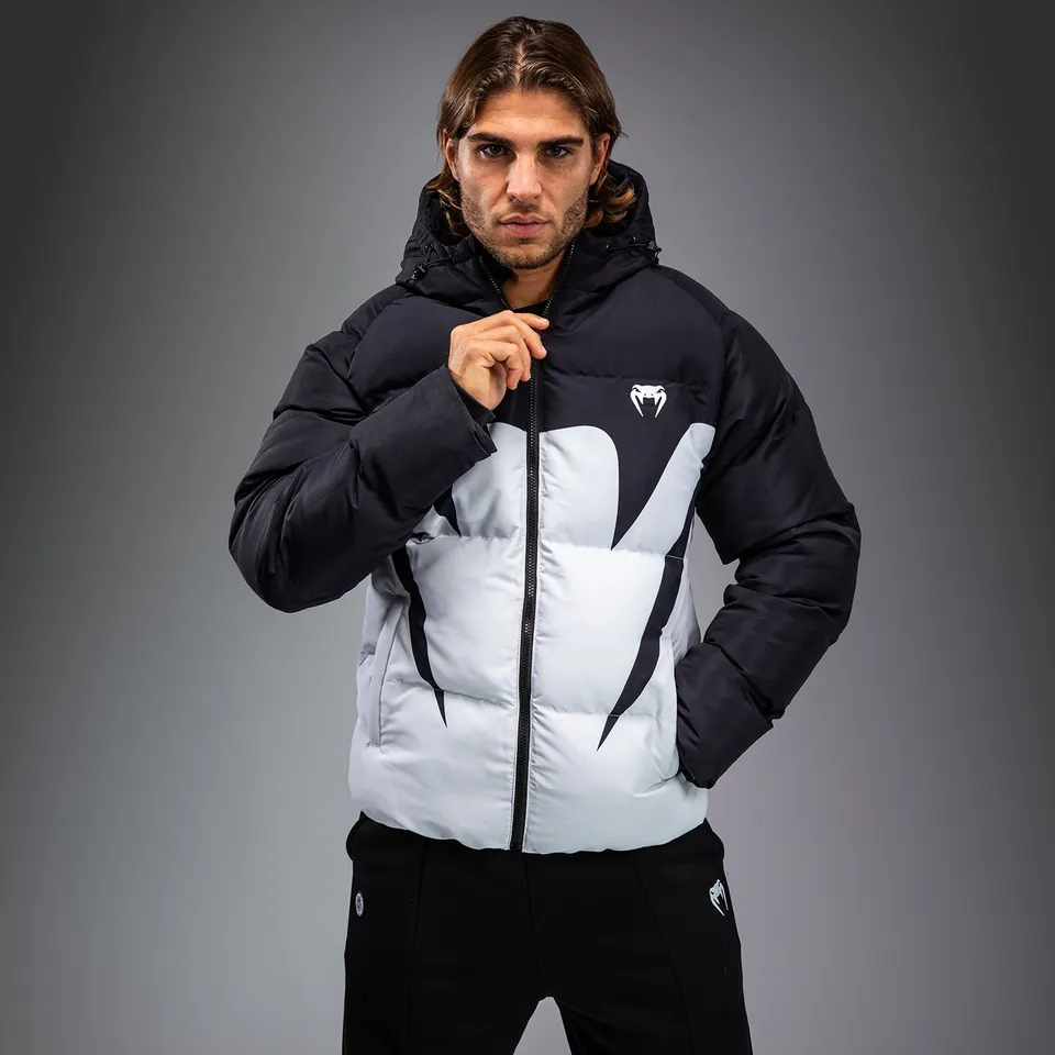 venum-attack-daunenjacke-schwarz-eis-herren-pufferjacke-mit-kapuze image 1