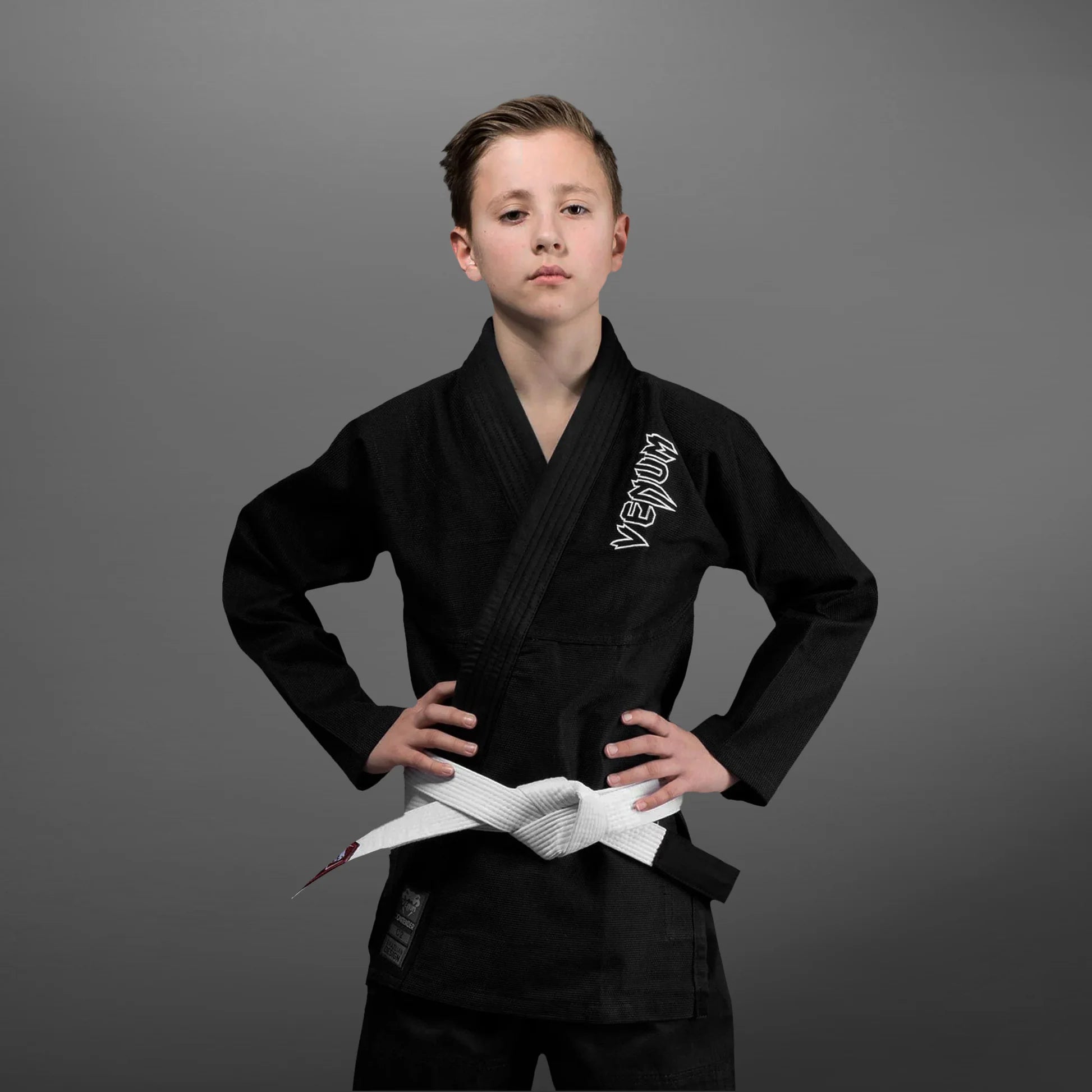 venum-contender-kids-bjj-gi-schwarz-inkl-wei-gurt image 1