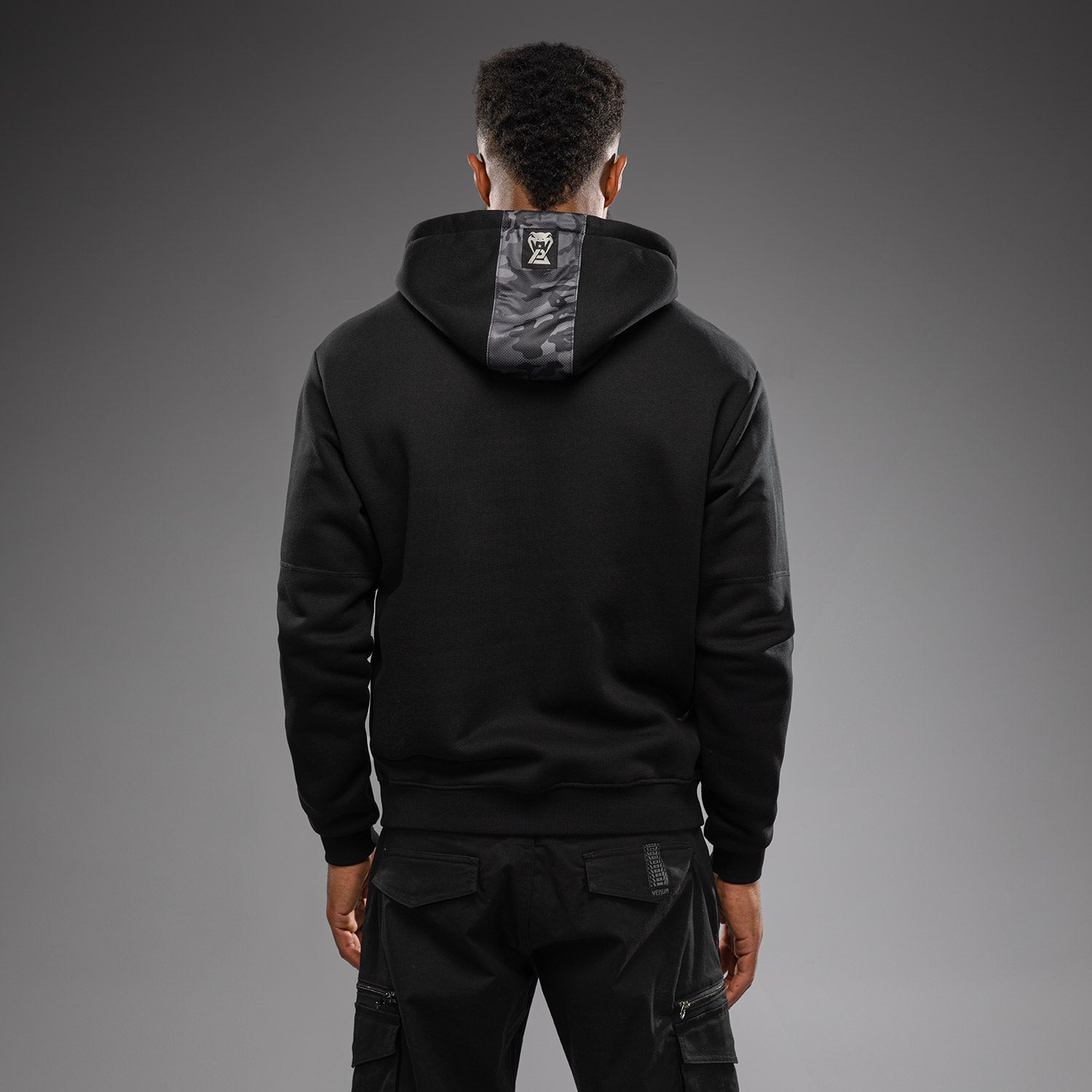 venum-x-polaris-kapuzenpullover-schwarz-grau image 2