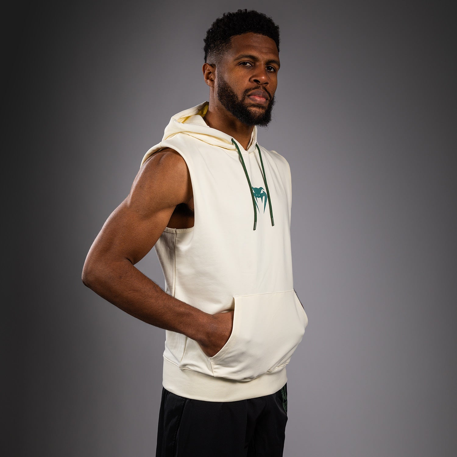 venum-sparring-rmelloser-hoodie-herren-vanille image 4